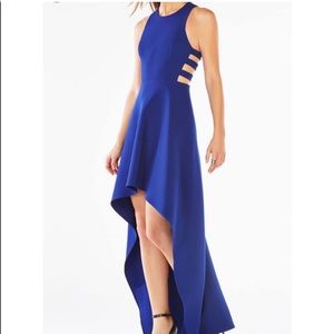BCBGMAXAZRIA Rosalyn High Low Cutout dress
